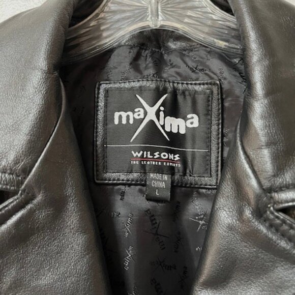 Wilsons Leather Maxima Black Womens Blazer Jacket - Picture 2 of 10